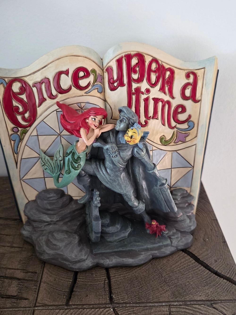 Jim Shore Disney Traditions Little Mermaid Storybook Figurine "Once Upon a Time